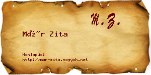 Már Zita névjegykártya